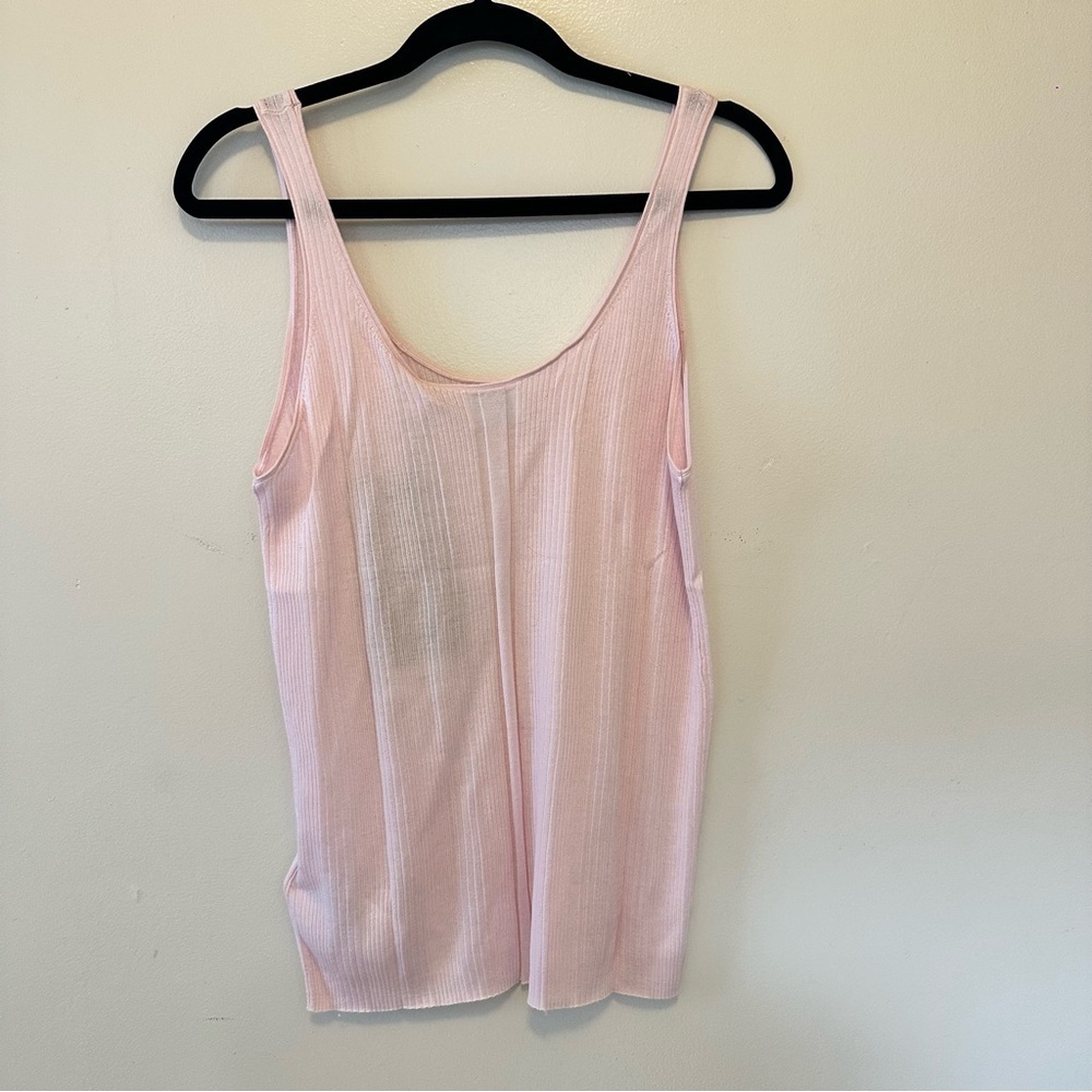 Burberry Veda Light Pink Roundneck Knit Tank Top - Picture 3 of 8